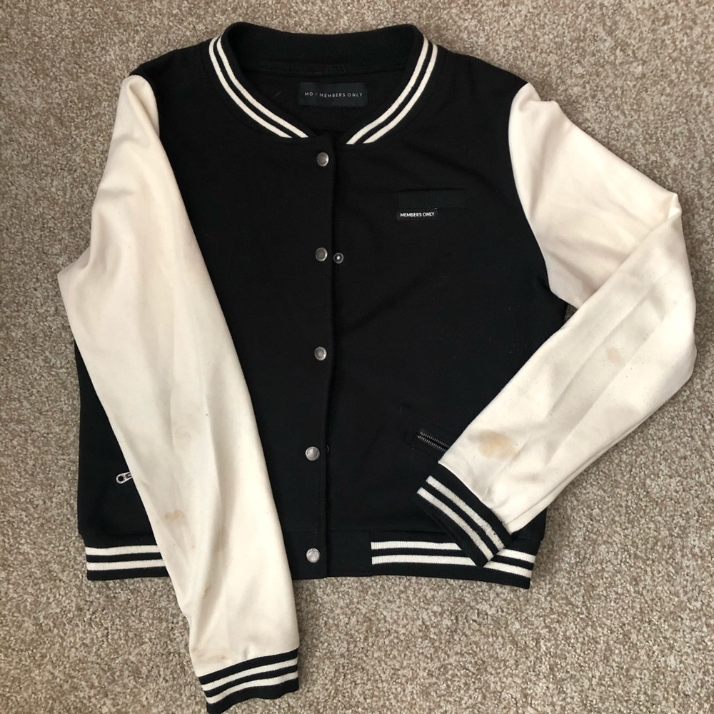 MO x Members Only Varsity Bomber Jacket Sz M/L